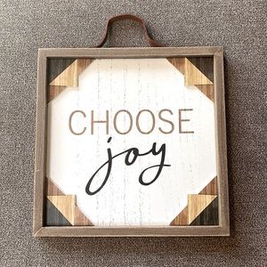 Choose joy wall art